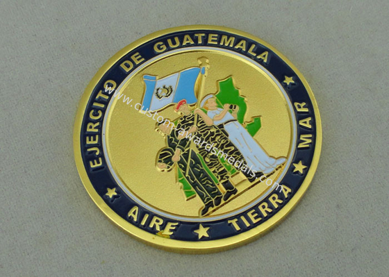 EJERCITO DE Guatemala Personalized Coins by Zinc Alloy Die Casting And Gold Plating