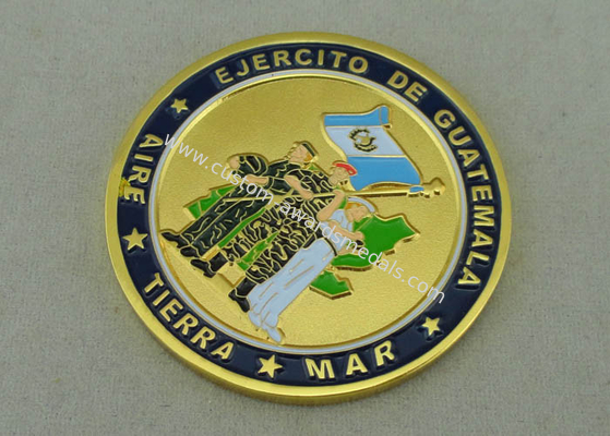 EJERCITO DE Guatemala Personalized Coins by Zinc Alloy Die Casting And Gold Plating