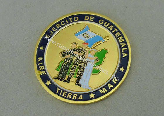 EJERCITO DE Guatemala Personalized Coins by Zinc Alloy Die Casting And Gold Plating