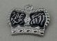Crown Soft Enamel Pin Zinc Alloy Material And Nickel Plating Butterfly clutch
