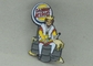 Glitter Burger King  promotional lapel pins By Iron Stamped And Black Nickel Plating