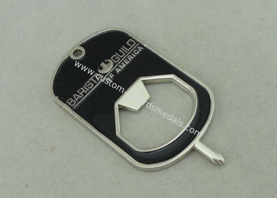 Die Casting Personalized Dog Tags for Barista Guild With Zinc Alloy Tool