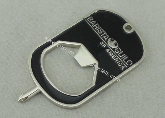 Die Casting Personalized Dog Tags for Barista Guild With Zinc Alloy Tool