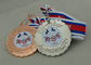 Iron Stamped zinc alloy Medals For RSF, Soft Enamel With Shiny Copper  Plating