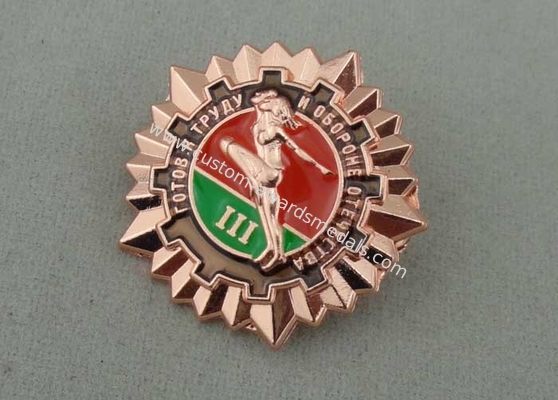 Die Casting  promotional lapel pins With Zinc Alloy Material And Copper Plating