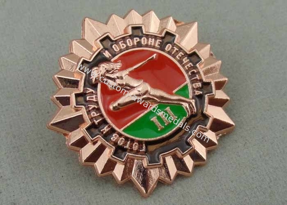 Die Casting  promotional lapel pins With Zinc Alloy Material And Copper Plating