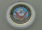 USA Department Of The Navy Personalized Coins , 2.0 Inch Copper Die Stamped With Diamond Cut Edge