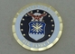 Personalized Coin For US Air Force With Copper Material 2.0 Inch And Diamond Cut Edge