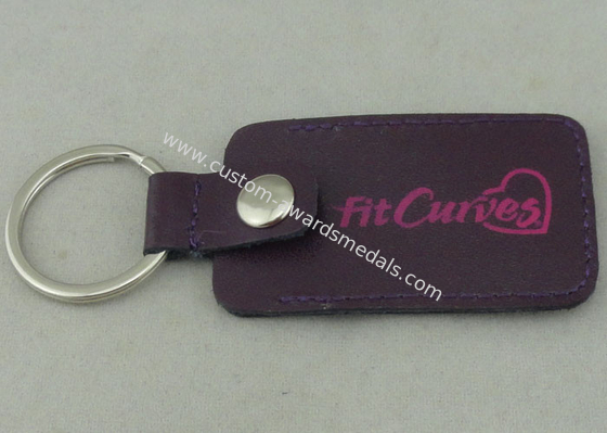 Fit Curves Personalized Leather Key Chains 2.5 mm With Inserted Piece