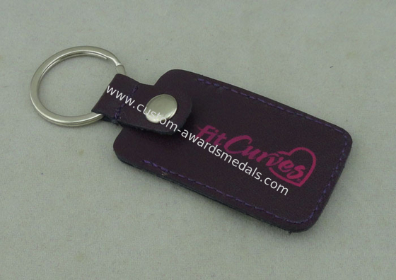 Fit Curves Personalized Leather Key Chains 2.5 mm With Inserted Piece