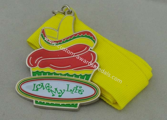 Love My Life Soft Enamel Medal 50.8 mm with Awards Cup Cake