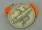 Asia University Climbing Die Cast Medals, With Antique Brass Plating