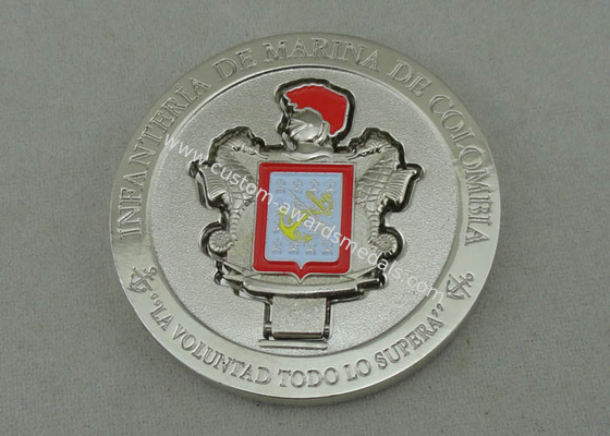 Colombia Personalized Coins For LA VOLUNTAD TODO LO SUPERA , Slipper  Piece Coin Silver Plating And Zinc Alloy