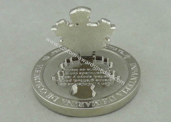 Colombia Personalized Coins For LA VOLUNTAD TODO LO SUPERA , Slipper  Piece Coin Silver Plating And Zinc Alloy