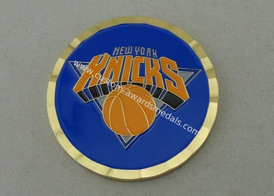 New York KNICKS Basketball Coins With Soft Enamel / Gear Edge