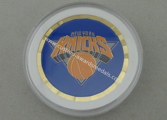 New York KNICKS Basketball Coins With Soft Enamel / Gear Edge