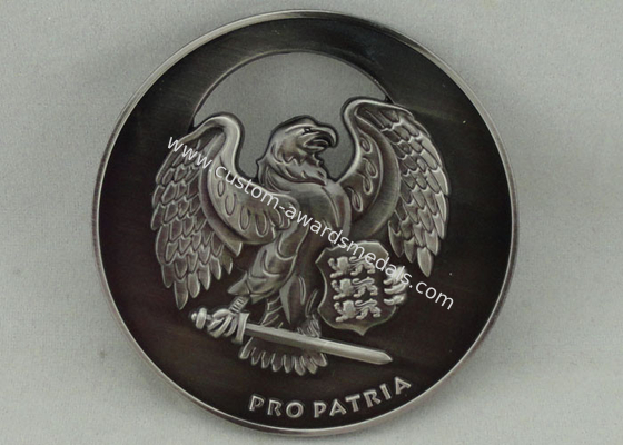 2.5 '' Zinc Alloy 3D Personalized Coins , Antique Nickel Plating