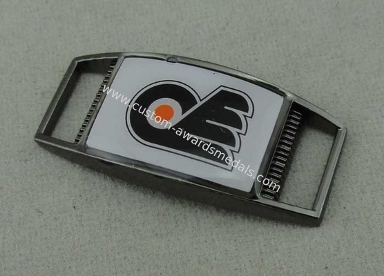 Shoe Enamel Lapel Pin With Zinc Alloy , Black Nickel Plating 1.25 Inch