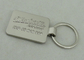 2.5mm Auto Promotional Keychain Zinc Alloy Die Casting With Misty Silver Plating