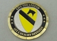 Personalized 1ST Cavalry Division Coin , Two Tone Plating Die Stamped And 2.0 Inch