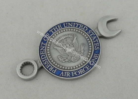 Presidential Logistics Squadron Personalized Coins , Die Casting Full 3D Antique Silver Plating Coin