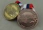 Zinc Alloy Russia Running Medal , Antique Copper Plating Ribbon Medals