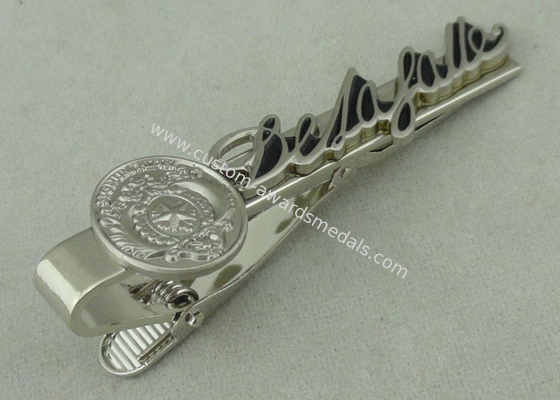 22 mm Special Cufflink Custom Tie Bars 3D Brass Stamped Silver